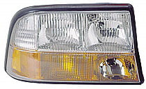 1998-2004 GMC SONOMA/2001 JIMMY CRYSTAL REPLACEMENT STYLE HEADLIGHTS LAMP CHROME 