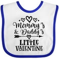 thumbnail image 3 of Inktastic Mommy Daddy Little Valentine Boys or Girls Baby Bib, 3 of 4