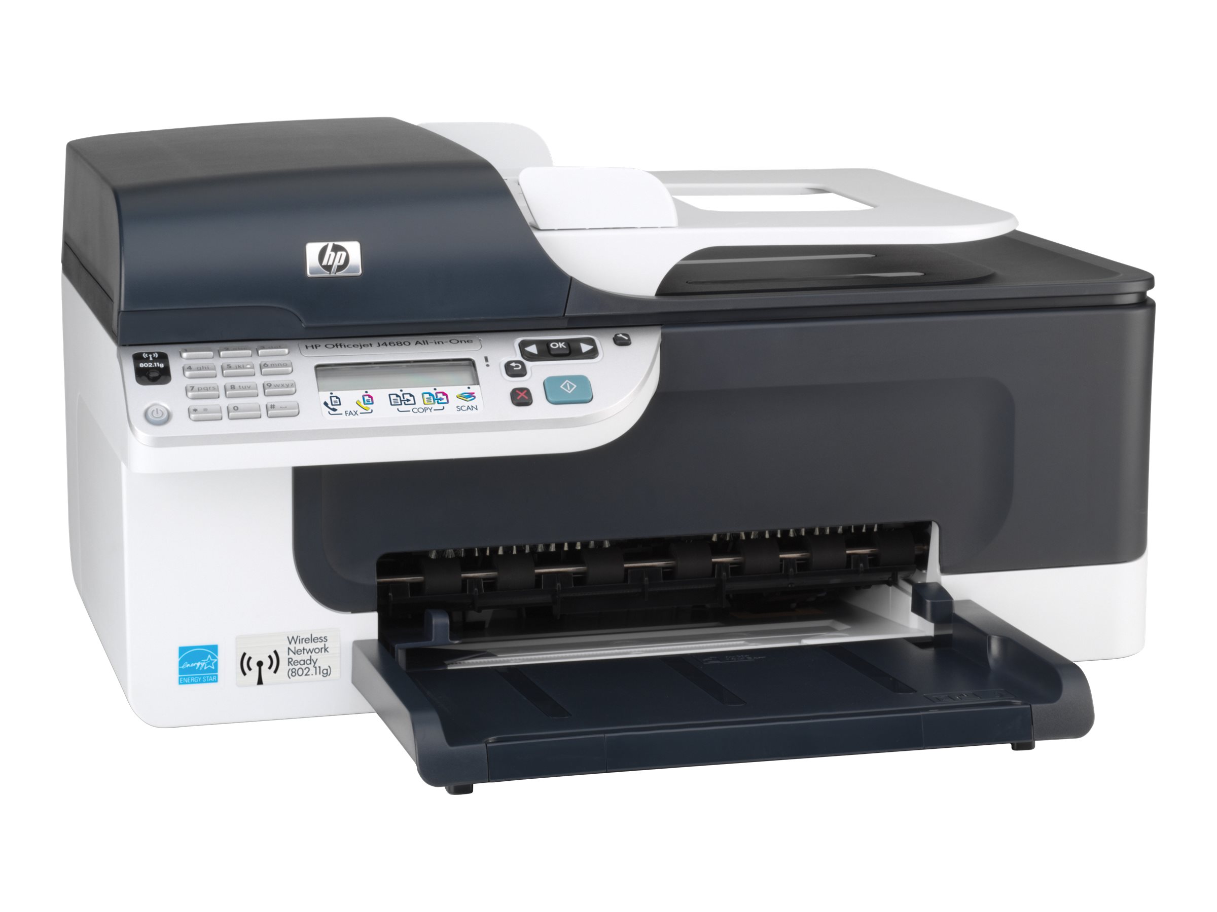 HP Officejet J4680 All-in-One - Multifunction printer - color - ink-jet -  Legal (8.5 in x 14 in) (original) - Legal (media) - up to 28 ppm (copying)  - up to ...
