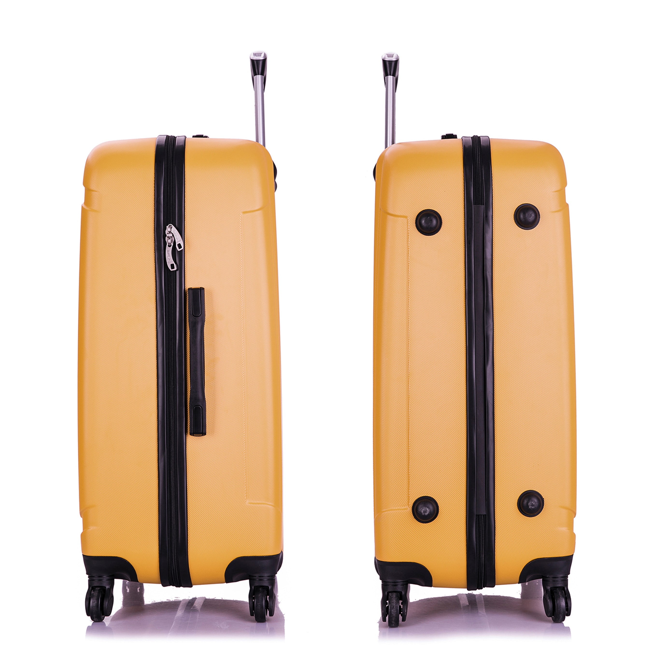 InUSA Pilot 28" Hardside Lightweight Luggage with Spinner Wheels, Handle, and Trolley, Mustard