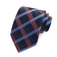 thumbnail image 3 of Fvsianol Necktie Business Tie Men Business Tie Lightweight Multipurpose Adjustable Plaid Print Decorative Gentleman Tie, 3 of 9