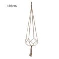 thumbnail image 2 of Billuyoard Maceta colgante, cesta colgante, soporte para maceta, cuerda de lino para jardinería, red tejida, colgador de plantas en maceta, decoración Jardín y Patio 105cm Billuyoard HA005816-02, 2 of 6