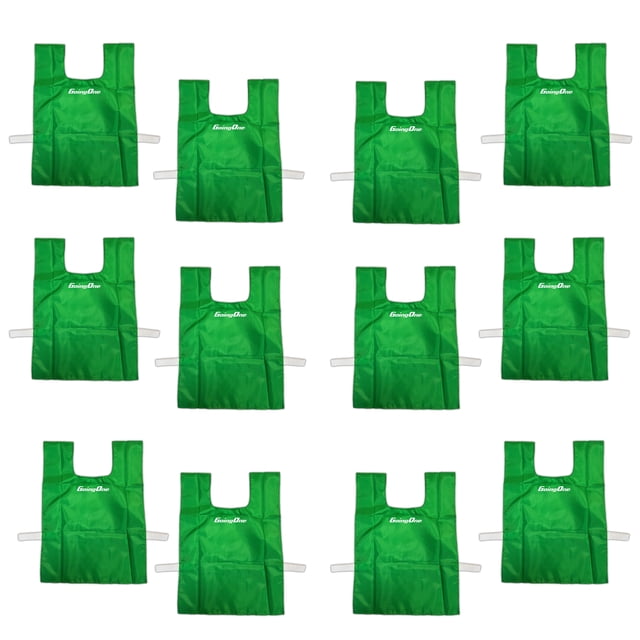 Going One Junior Polyester Pinnies - Sports Training Vests Equipment for Soccer, Hockey, Basketball, Volleyball & Football Practice, Set of 12