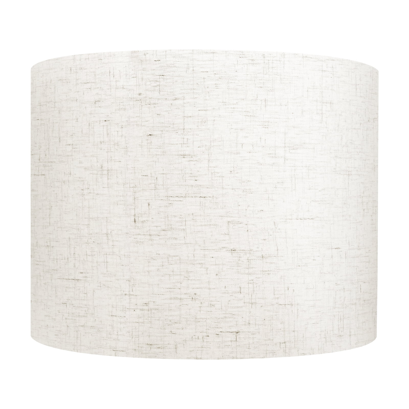 KFFKFF Set of 2 Drum Lamp Shades, 16 in Top x 16 in Bottom x 12 in Height, Large Replacement Shades for Table, Floor, and Pendant Lamps, Includes Harp, Simple Assembly Needed (Light Linen)