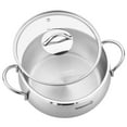thumbnail image 2 of Korkmaz Tombik 3.6 Liter Stainless Steel Low Casserole in Polished Silver, 2 of 6