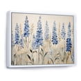 thumbnail image 2 of Designart "Mystical Blue Bonnets Grasslands II" Blue Bonnets Floater Framed Wall Art Living Room, 2 of 5