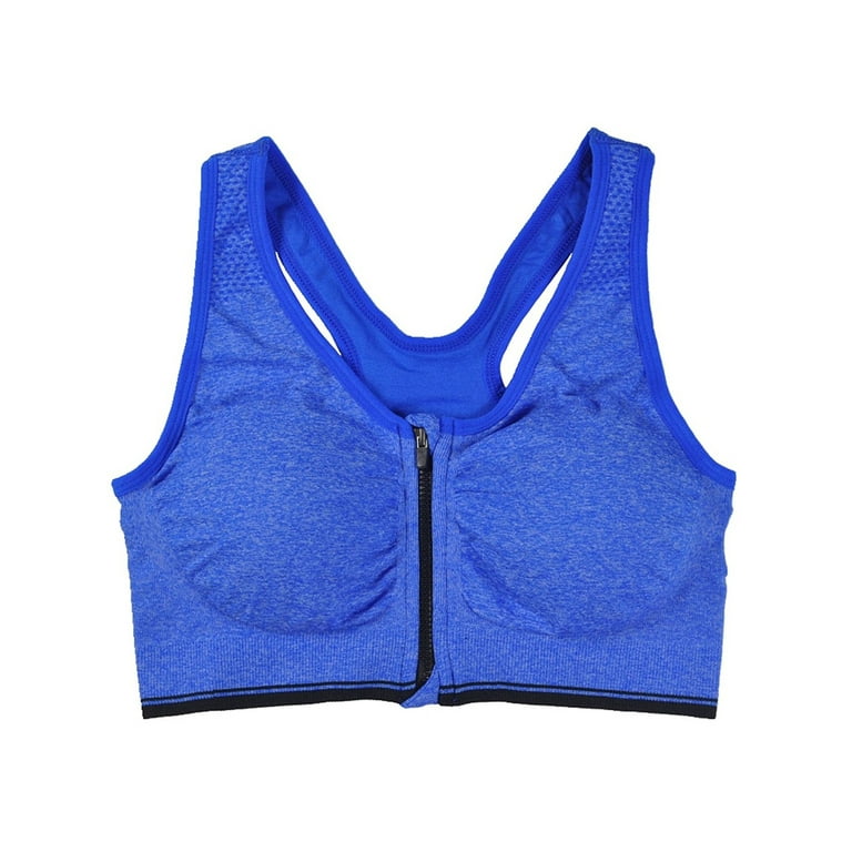 INNERSY Women's Sport Bra Padded Racerback Mid-Low Impact Workout Bra  Fitness Yoga Tops (2XL, Royal Blue)