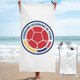 thumbnail image 1 of Toalla de playa con la bandera nacional de Colombia para amantes del fútbol, toallas de baño de microfibra, manta de playa suave para desfiles, natación, yoga, mujeres y hombres, 1 of 4