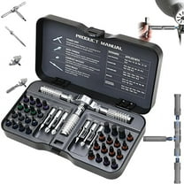 Djiypn Ratchet Screwdriver Set, 40 in 1 Magnetic Screwdriver Sets, Stainless Steel , DIY Combination Flexible Shaft, Suitable for Furniture, Precision Electrical Appliance Repair, Bicycle Tools