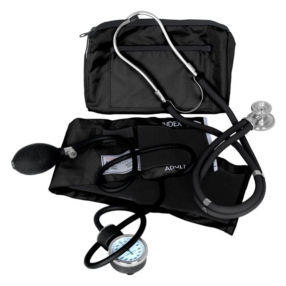 Dixie Ems Blood Pressure and Sprague Stethoscope Kit (BLACK)