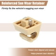 thumbnail image 5 of 2pcs Beige Sun Visor Support Clip Retainer No.A12681000128412 for Mercedes-Benz W201 190 Class 1982-1993, 5 of 6