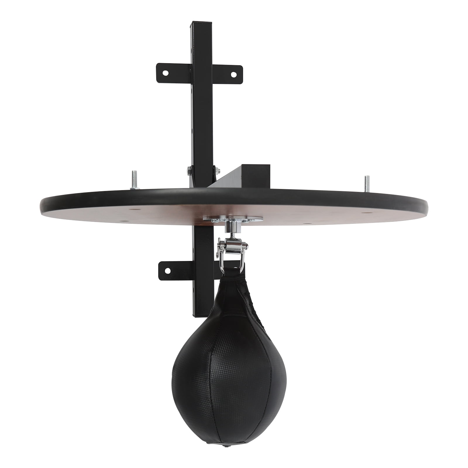 Wall-mounted Speed Bag Platform Kit, Heavy Duty Boxing Training Equipment Pump Steel, Wood, and PU Log Color Adjustable Height 30cm/11.81in
