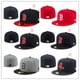 thumbnail image 2 of Boston Red Sox Fitted Hat Unisex Gorra De Béisbol Completa Cerrada Gorras De Hip Hop, 2 of 3