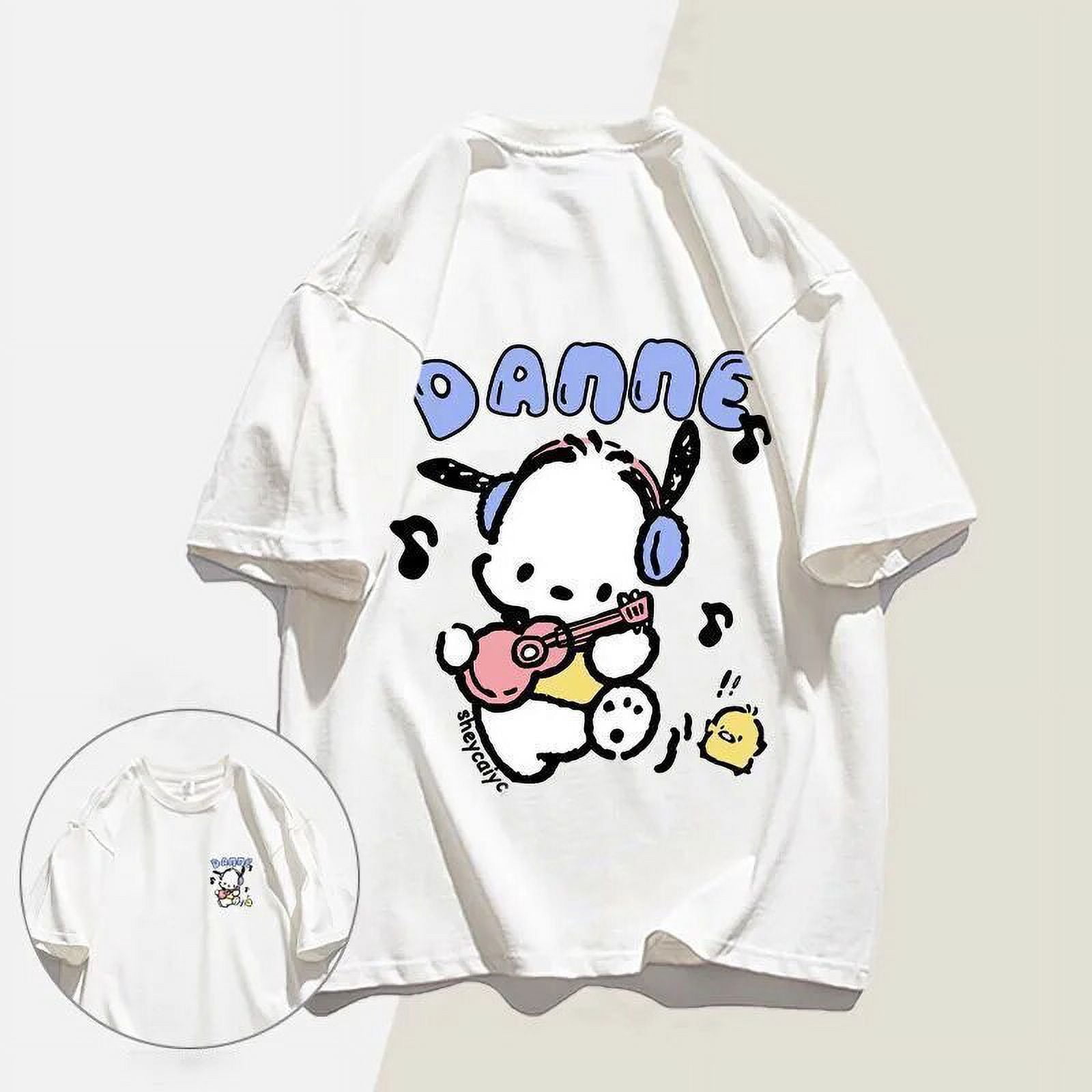 Miniso Sanrio Pochacco T Shirt Cute Cartoon Summer Loose