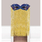A Night in Disguise Masquerade Mardi Gras Party Decoration Fringe Door Curtain