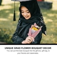thumbnail image 3 of Graduation Flower Bear Bouquet Sunflower Bouquet Graduation Flower Decoration, 3 of 6