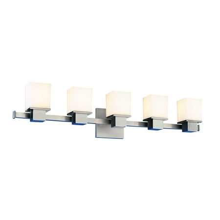 

Hudson Valley Lighting 4445 Milford 5 Light 30 Wide Bathroom Vanity Light - Nickel