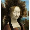 thumbnail image 2 of da Vinci, Leonardo 26x27 White Modern Wood Framed Museum Art Print Titled - Ginevra de Benci, 2 of 4