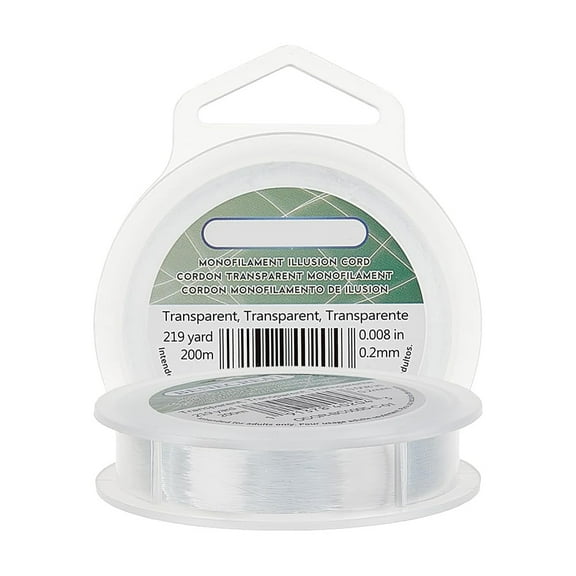 1 Roll 200m 0.2mm Clear Fishing Nylon Beading Thread Wire for Hanging Ornaments Bracelet and Jewelry Making