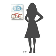 thumbnail image 4 of Global Gallery's 'Beach Cruiser His II' By Michael Mullan Stretched Canvas Wall Art, 4 of 4