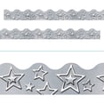 thumbnail image 3 of TREND I  Metal Silver Stars Terrific Trimmers, 39' Per Pack, 6 Packs, 3 of 5