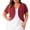 Wine, variant on Short Sleeve Bolero Cardigan for Women Open Front Cropped Cardigans Plus Size Lightweight Shrugs Solid Color Thin Cardigan Cover Up for Dresses