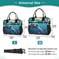 thumbnail image 2 of Turtles Fish Sea Cooler Bag Lunch Bag Soft Cooler Cooling Tote Insulated Lunch Box for Adult Men Women, 2 of 6