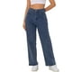 thumbnail image 4 of JEANS DE MEZCLILLA ELÁSTICOS DE CINTURA ALTA PARA MUJER INSPIRADOS EN EL CHIC TALLA XL GRIS AZUL, 4 of 6