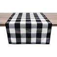 thumbnail image 6 of Fennco Styles Red Buffalo Check Rustic Table Runner 16" W x 90" L - Handmade in USA, 6 of 16