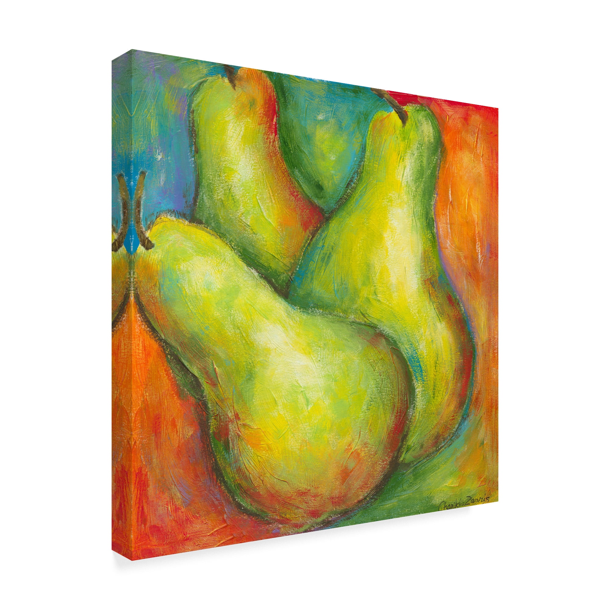 Trademark Fine Art 'Abstract Fruits I' Canvas Art by Chariklia Zarris