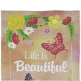 thumbnail image 5 of Northlight Life is Beautiful Pink Floral Outdoor House Flag 28" x 40", 5 of 7
