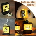 thumbnail image 3 of Refrigerator Magnets, Coffee Light Refrigerator Magnet Set, Latte Art Fridge Magnets Decoration, Cat Refrigerator Magnet Creative Light Sign Display Sign, for Fridge, Lockers, Home Kitchen, 3 of 9