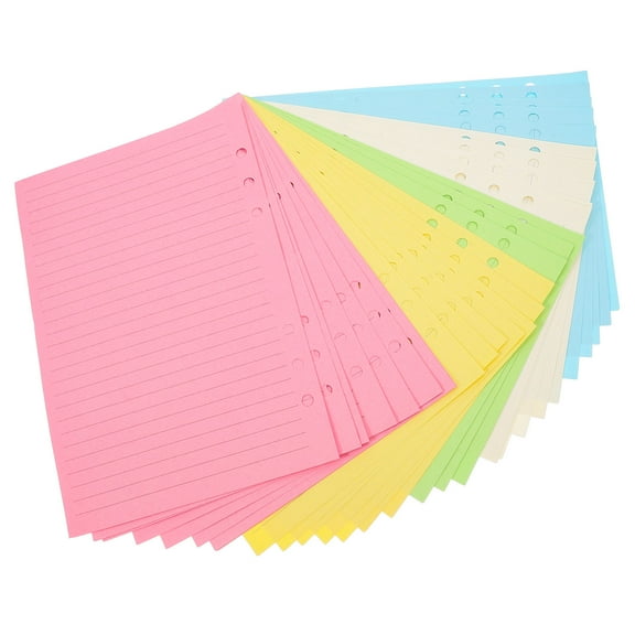 HOMEMAXS 50 Sheets of Notebook Insert Paper Refill Binder Paper Notebook Replacement Inserts for Note (A5)