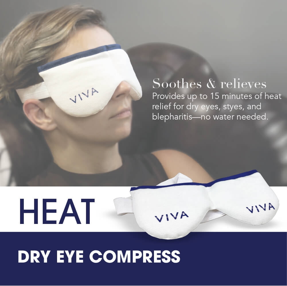 Amcon Viva Dry Eye Care Essentials Kit – 3-Step Relief with Hypochlorous Eyelid Spray, Dry Eye Mask & Hydrating Eye Drops