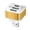 Gold, variant on PatungKu 3 in 1 USB Slot USB Adapter Interface Extender Auto Electronics Accessories