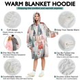 thumbnail image 5 of Wearable Oversized Blanket,Christmas Tree and House Pattern Wearable Blanket Hoodie for Adults,Cozy Hooded Blankets with Super Pockets,Super Warm Fuzzy Pullover for Women & Men, 5 of 6