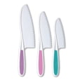 thumbnail image 3 of Kitchen Set for Kids,6 Piece Kids Kitchen Baking Knife Set Safe to Use Firm Grip Serrated Edges Kids Knife Protects Little Chefs for Cutting Food and Vegetabl,Kitchen Knife Set, 3 of 9