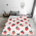 thumbnail image 5 of Sikiie Hand Drawn Strawberry Ultra-Soft Micro flannel Blanket Luxury All Seasons Warm Blanket for Bedding Sofa and Travel (4 sizes)-40"x30", 5 of 7