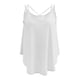 thumbnail image 2 of Camiseta sin mangas con estampado de tirantes para mujer, informal, holgada, para fiesta en la playa Blanco, 2 of 9