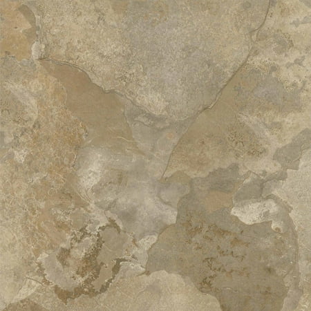 NEXUS Light Slate Marble 12x12 Self Adhesive Vinyl Floor Tile - 20 Tiles/20 Sq.Ft.