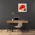 thumbnail image 3 of Berg, Margaret 26x26 White Modern Wood Framed Museum Art Print Titled - Wild Poppies II, 3 of 4