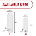 thumbnail image 4 of (5 pack) Command Wire Hooks, White, Medium, 3 Wall Hooks, 4 of 12