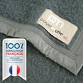 thumbnail image 5 of Aurora Extreme Heavyweight Oversized Washable French Wool Twin Blanket, Grey, 5 of 7
