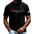 thumbnail image 4 of WEIWEN Patriotic Tshirts Shirts for Men 250th Anniversary USA Shirt 4th of July America 250 Years T Shirts for Man Summer Outfits Mens Independence Day Tee Black, M, 4 of 4