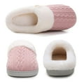 thumbnail image 4 of Luxalzxs Womens Slip on Fuzzy House Slippers Memory Foam Slippers Scuff Outdoor Indoor Warm Plush Bedroom Shoes with Faux Fur Lining, 4 of 5