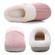 thumbnail image 4 of Pantuflas de espuma viscoelástica para mujer, pantuflas de casa con parte inferior de goma antideslizante, forro de felpa cálido, cómodos zapatos para el hogar para dormitorio Wmkox8yii  hj789, 4 of 5