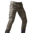 thumbnail image 4 of Track Pants Men Motorcycle Protective Durable Pants Lightweight Breathable Outdoor Hiking Cargo Pants, L, 4 of 5
