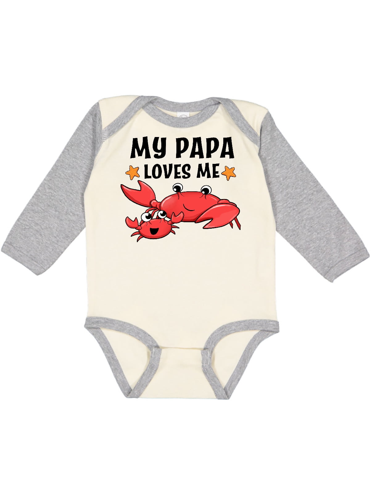 inktastic My Poppa Loves Me Outfit Long Sleeve Creeper inktastic My Poppa Loves Me Outfit Long Sleeve Creeper