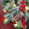 thumbnail image 3 of Artificial Christmas Branch Red Bery Spray Snow with for Home Decor, 3 of 9