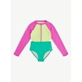 thumbnail image 4 of Justice Girls Long Sleeve Surf Swimsuit, 1-Piece, Sizes XS-XL, 4 of 6